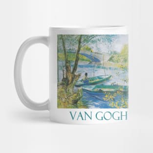 Fishing in Spring, the Pont de Clichy by Vincent van Gogh Mug